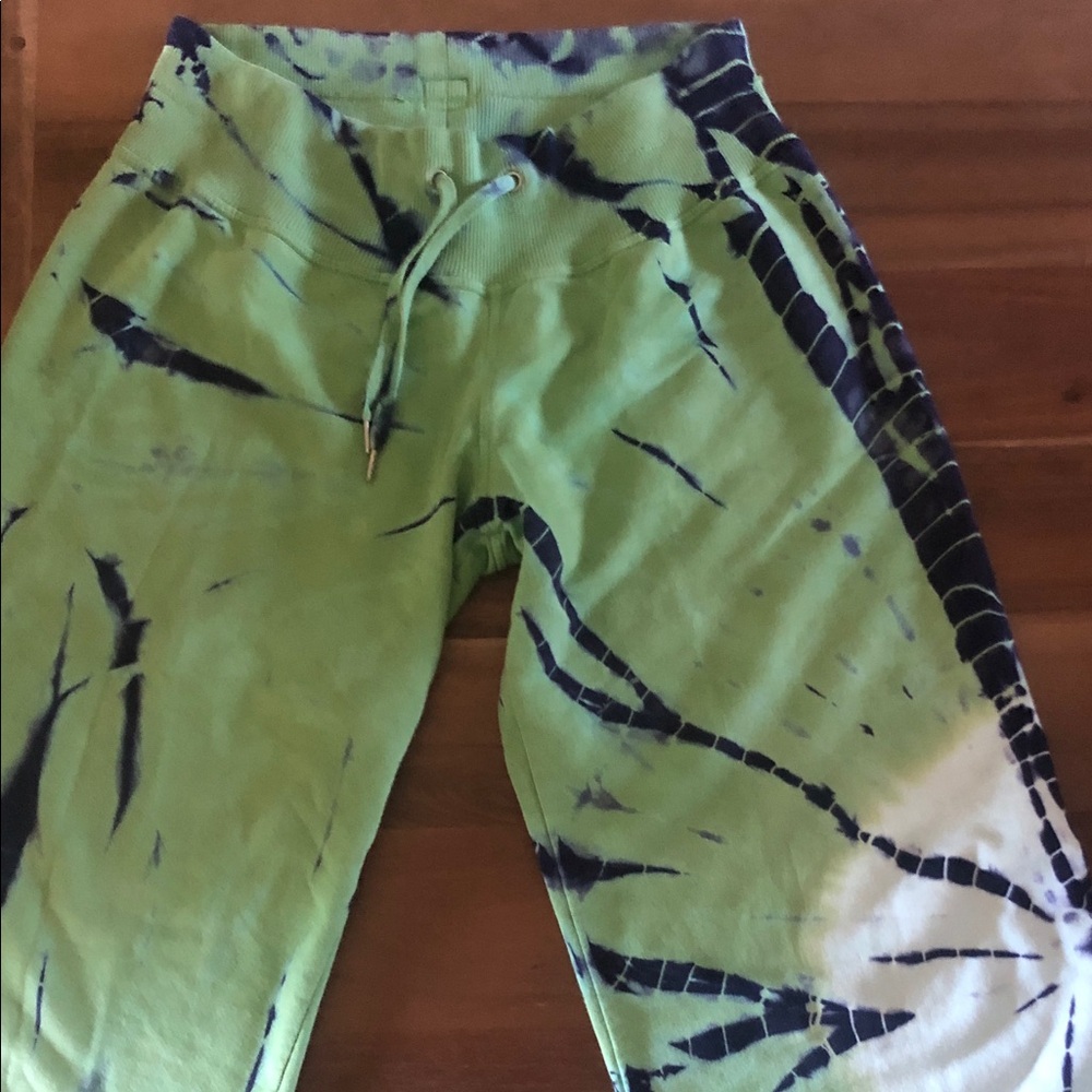 Vintage boho Lucky Brand Green capri sweats
